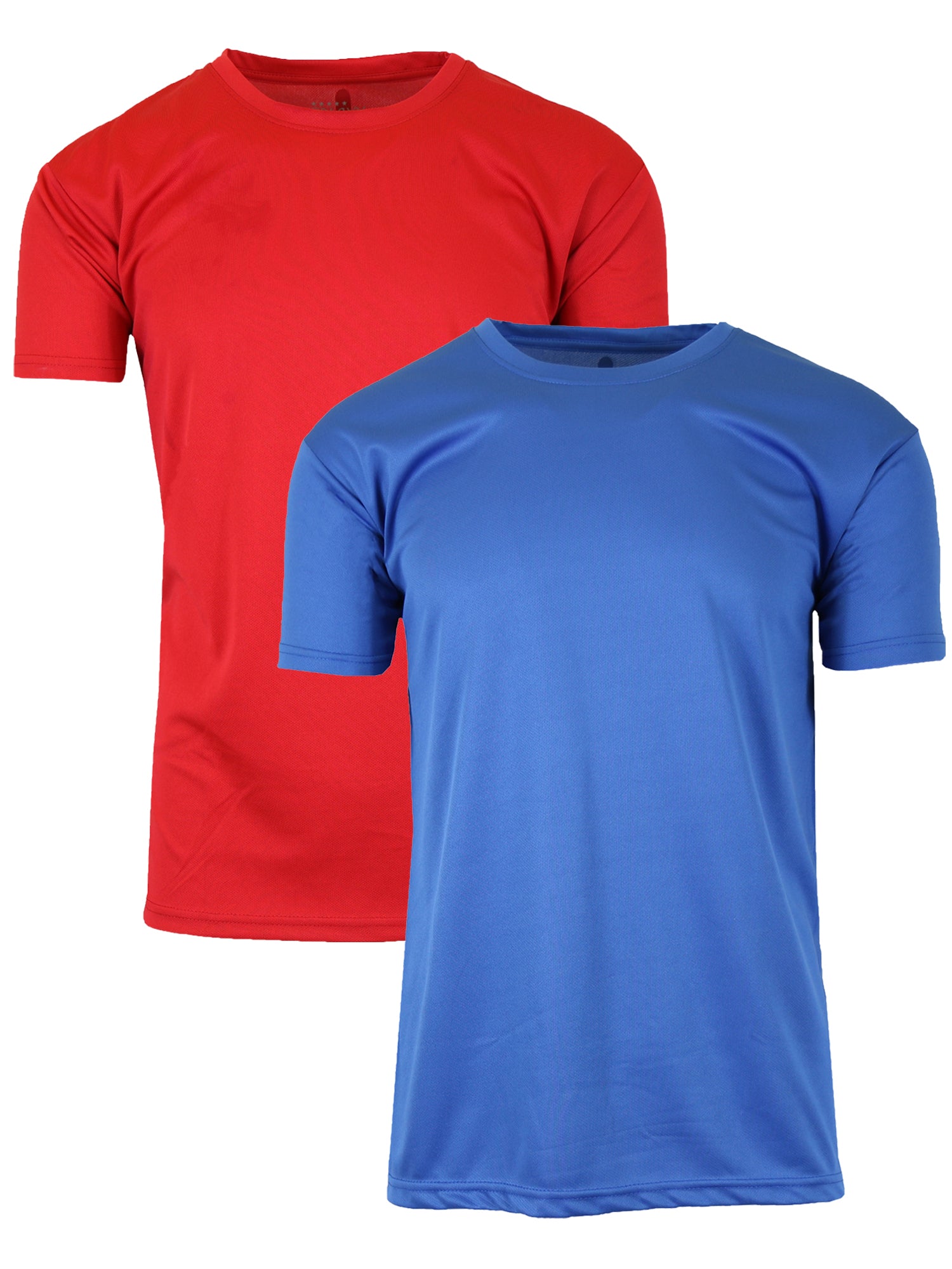 2-Pack Men's Short Sleeve Moisture-Wicking Quick Dry Performance Crew Neck Tee (S-2XL)