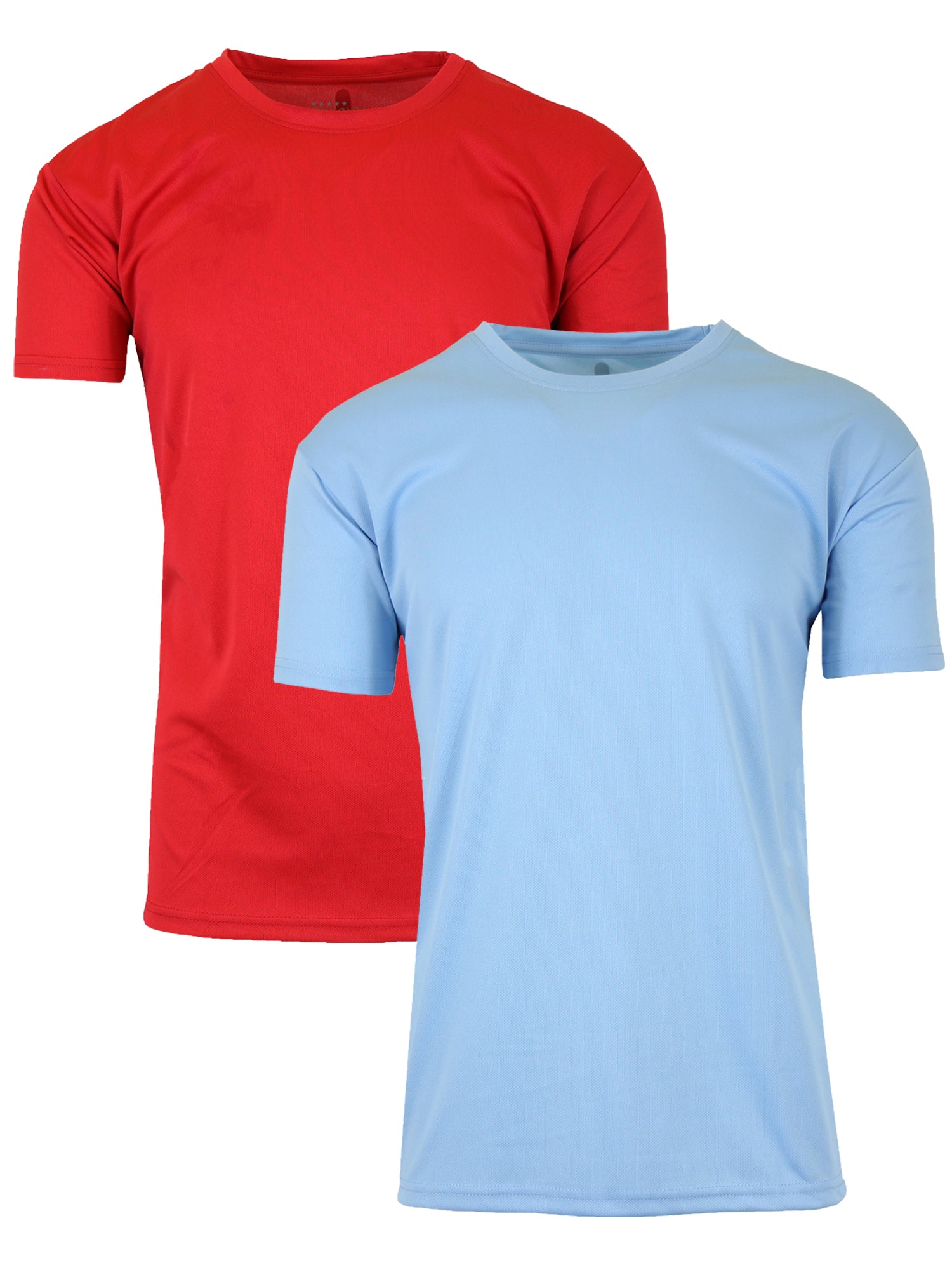 2-Pack Men's Short Sleeve Moisture-Wicking Quick Dry Performance Crew Neck Tee (S-2XL)