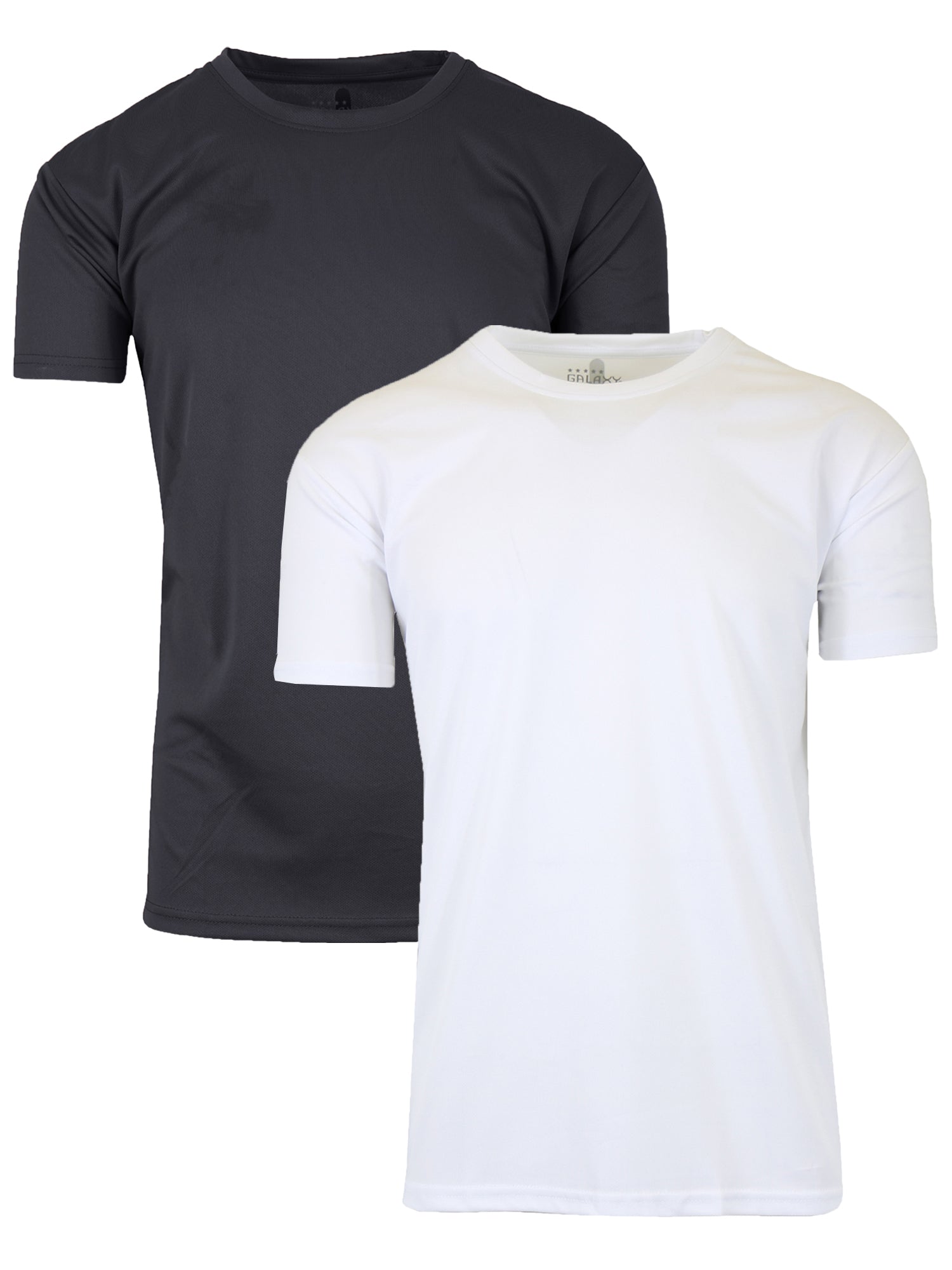 2-Pack Men's Short Sleeve Moisture-Wicking Quick Dry Performance Crew Neck Tee (S-2XL)